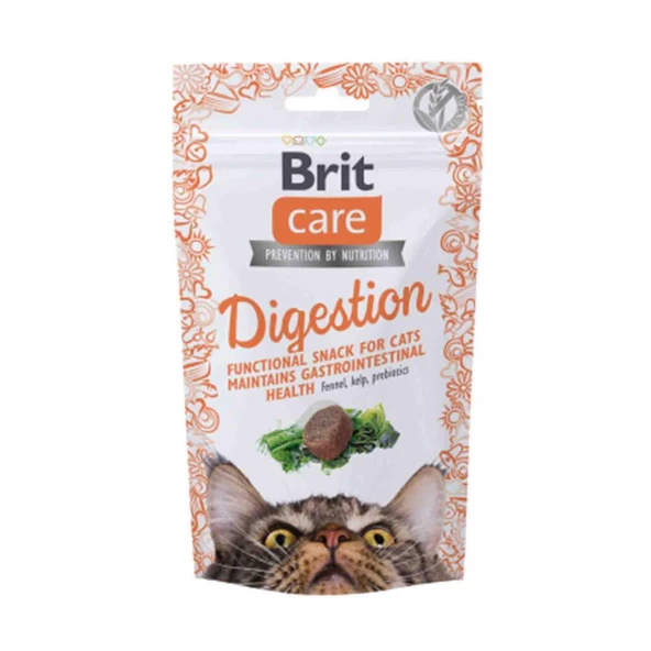 Brit Care Snack Digestion Sindirim Sistemi Düzenleyici Kedi Ödül Maması 50 gr ürün görseli 1