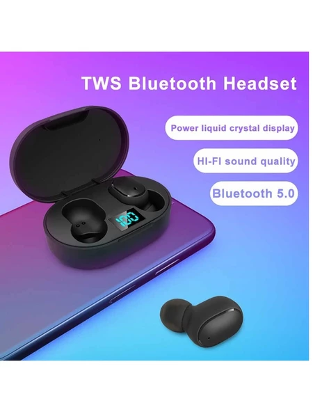 E6S Şarj Göstergeli Bluetooth Kulaklık - Resim 4