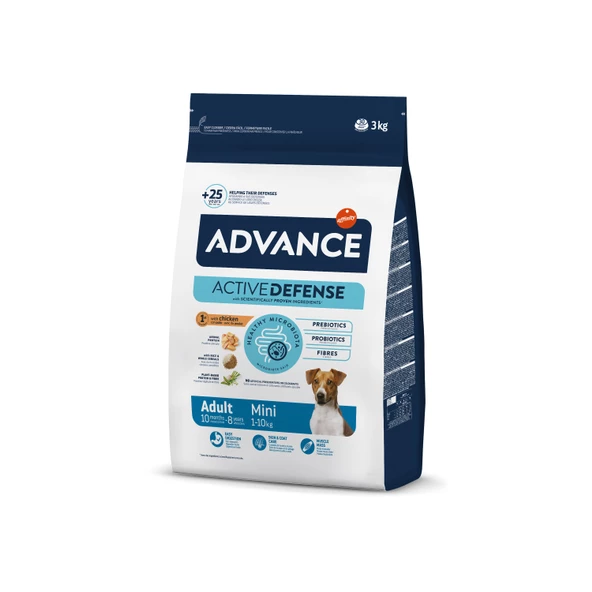 Advance Dog Mini Adult Küçük Irk Yetişkin Köpek Maması 3 kg ürün görseli 1