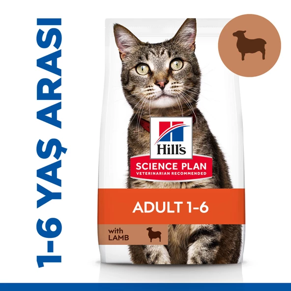 Hill's SCIENCE PLAN Yetişkin Kuzulu Kedi Maması 8 + 2 kg ürün görseli 1