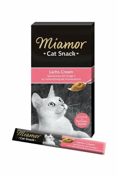 Miamor Cream Somonlu Kedi Ödülü 6 x 15 gr ürün görseli 1