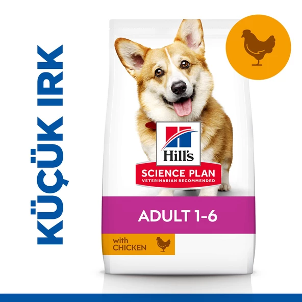 Hill's SCIENCE PLAN Yetişkin Küçük ve Mini Irk Tavuklu Köpek Maması 1,5 kg ürün görseli 1