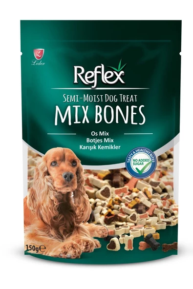 Reflex Plus Reflex Mix Bones Yumuşak Köpek Ödül Maması 150 gr ürün görseli 1