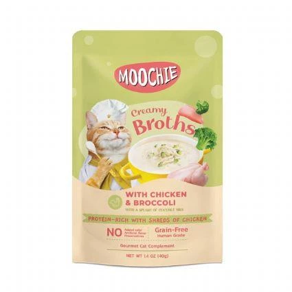 Moochie Tavuk ve Brokoli Kedi Çorbası 40 gr ürün görseli 1