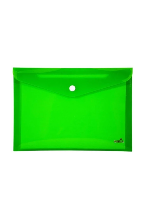 Umix Çıtçıtlı Zarf Dosya A4 Neon Yeşil (12 Li Paket) ürün görseli 1
