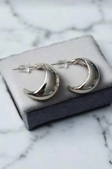Kadın Vip Seri Ay Model Küpe zrk00589 ürün görseli 1
