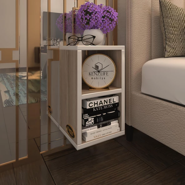 Kenzlife komodin likka crd 50*40*40 duvara asılabilen komidin kitaplık ürün görseli 1