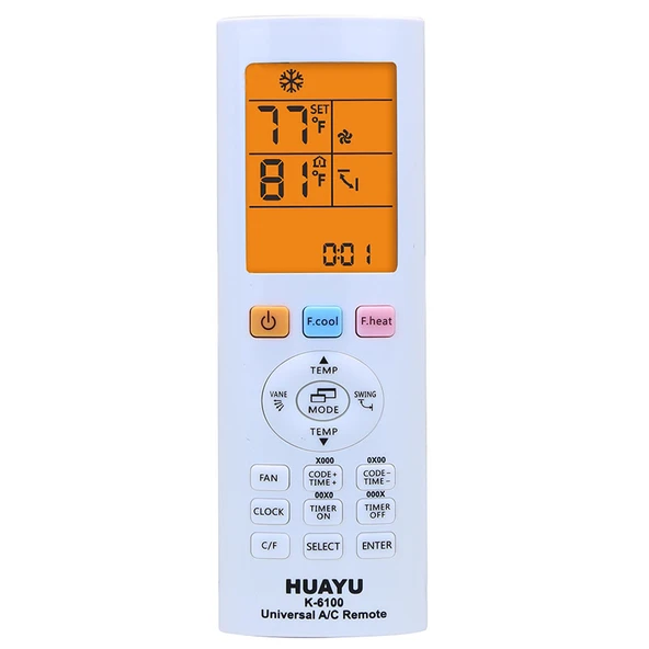HUAYU KK K-6100 UNIVERSAL AKILLI KLİMA KUMANDASI ürün görseli 1