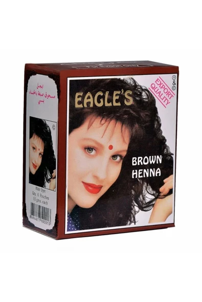 Eagles Brown Henna Hint Kınası 6'lı Paket ( Kahverengi ) ürün görseli 1