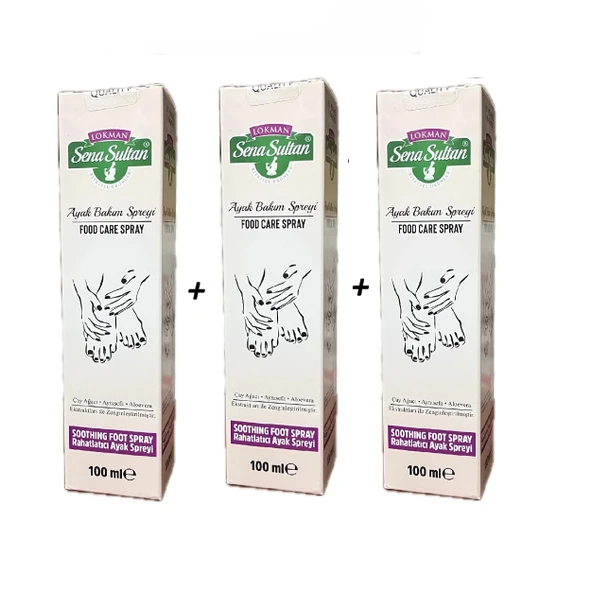 Ayak Bakım Spreyi/ Foot Care Sprey 100 ml 3 Adet, Lokman Sena Sultan ürün görseli 1