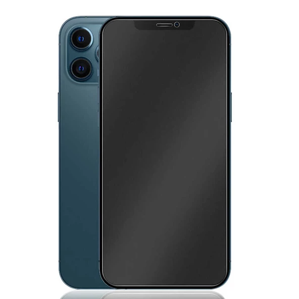 Gpack Apple iPhone 15 Pro Max Full Mat Ekran Koruyucu Siyah ürün görseli 1