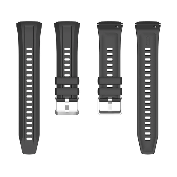 Gpack Huawei Watch GT 5 46mm Kordon Metal Tokalı Klasik Silikon Strap Kayış KRD130 ürün görseli 1