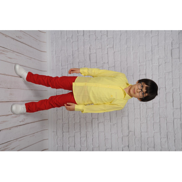 Keten Çocuk Pantolon - Resim 3