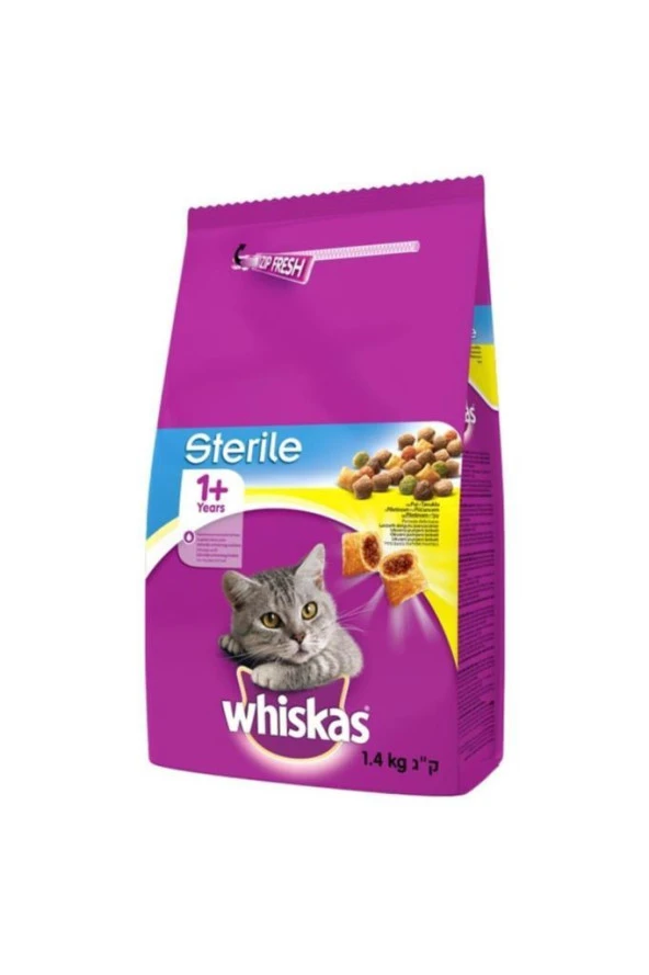 Whiskas Sterile Tavuklu Kısırlaştırılmış Kedi Mamasi 1,4 Kg ürün görseli 1