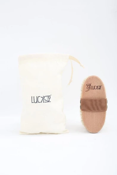 Luckka %100 Doğal At Kılı Selülit Fırçası - ZTTARAK ürün görseli 1
