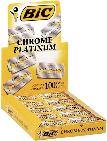 Bic Chrome Platinum Çift Taraflı 100'lü Tıraş Bıçağı ürün görseli 1