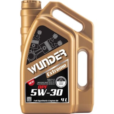 Wunder Extreme 5W-30 Df Tam Sentetik Motor Yağı 4 L ürün görseli 1