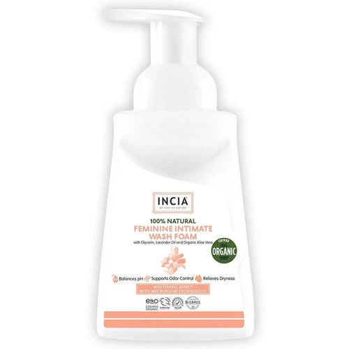 %100 Doğal İntim Yıkama Köpüğü Ph 3.8 Beyazlatma Etkili ve Koku Önleyici Vegan 200 ml ürün görseli 1