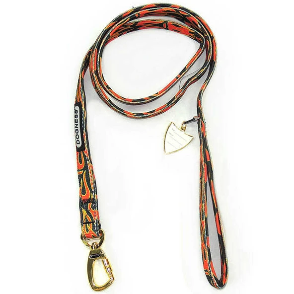 Köpek Gezdirme Tasması Neoprene Alev Desen 2,5 cm.x152 cm. ürün görseli 1