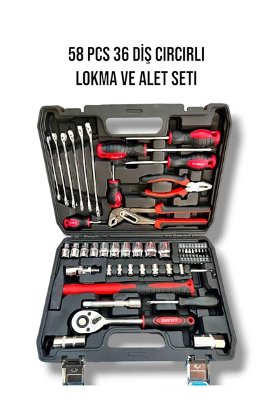 KINGQUEEN PH240 58 Parça Professional Lokma Takımı ve Alet Takım Seti ürün görseli 1