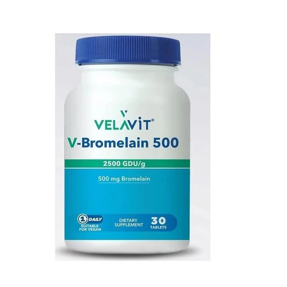 Velavit V-Bromelain 500 30 Tablet ürün görseli 1