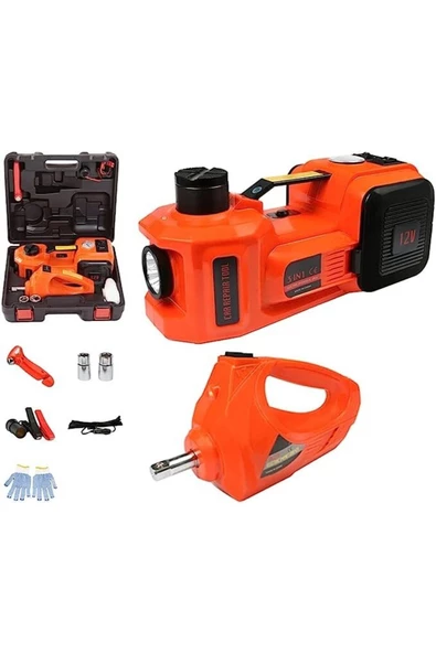 Cbtx Elektrikli Araba Kriko Kiti 5 Ton 12v Hidrolik Kriko Seti ürün görseli 1