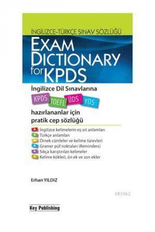 KEY PUBLISHING EXAM DICTIONARY FOR YDS ürün görseli 1