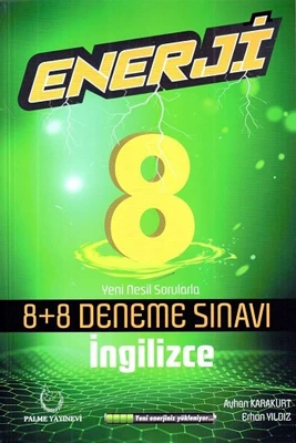 PALME 8.SINIF ENERJİ İNGİLİZCE 8+8 DENEME ürün görseli 1