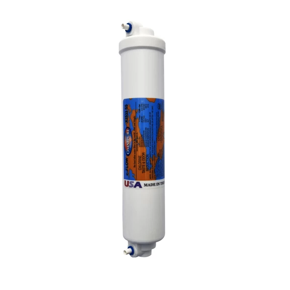 Spring Water Omnipure K2533 SS Amerikan Malı Inline Su Arıtma Filtresi - Karbon Filtre ürün görseli 1