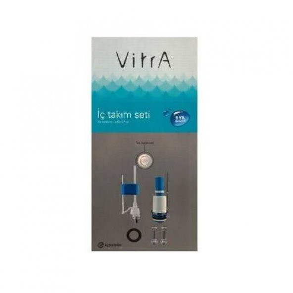Vitra Klozet İç Takım Seti Basmalı Tek Kademeli Alttan Girişli ürün görseli 1