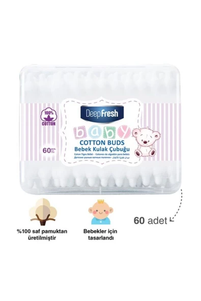 Deep Fresh Bebek Kulak Çubugu 60'lı ürün görseli 1