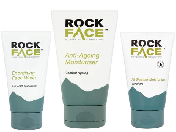 Rock Face Erkek Banyo Bakım Seti (Yüz Yıkama Jeli-Enerji Veren Krem-Yaşlanma Karşıtı Krem) BBS03 ürün görseli 1