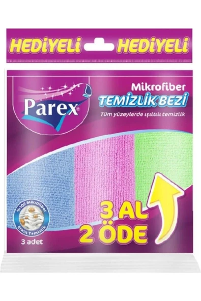 Parex Yapıyorsun Parex Mikrofiber Comfort Temizlik Bezi 3 Al 2 Öde ürün görseli 1