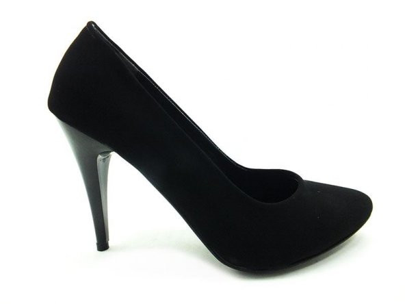 Çarıkçım Stiletto Kadın Ayakkabı Siyah-Süet 61 700 ürün görseli 1