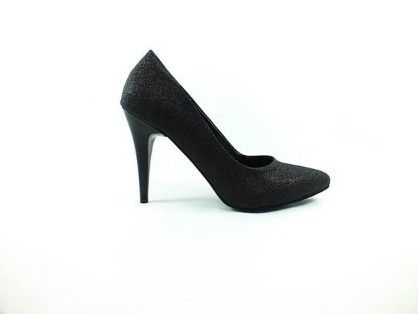 Çarıkçım Stiletto Kadın Ayakkabı Siyah-Simli 61 700 ürün görseli 1