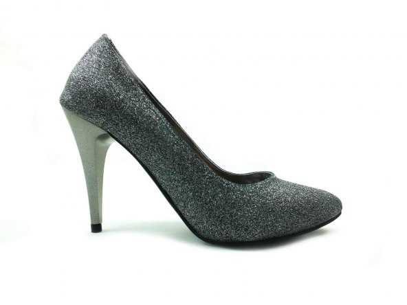 Çarıkçım Stiletto Kadın Ayakkabı Platin-Simli 61 700 ürün görseli 1