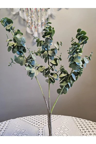 YASİMA OKALİPTUSYapaY ÇiçeK Saksı Demeti Dikey Bahçe Balkon Saksı Vazo Bitkisi 1. Kalite55CM ürün görseli 1