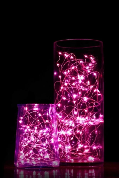 YASİMA Pembe Peri Led Parti Malzemeleri Ev Dekor Aksesuar Doğum Günü Yılbaşı Süs6 ürün görseli 1