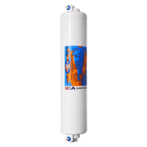 Spring Water Omnipure K5628 SS Amerikan Malı Inline Su Arıtma Filtresi - Karbon Filtre ürün görseli 1