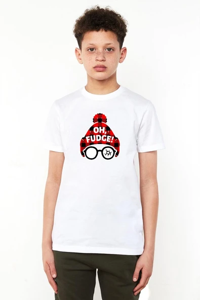 Oh Fudge Christmas Beyaz Çocuk Bisikletyaka Tshirt ürün görseli 1
