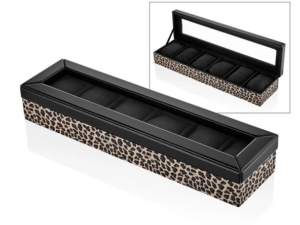 LAMEDORE LEOPARD WATCH HOLDER 51*13*7 CM ürün görseli 1