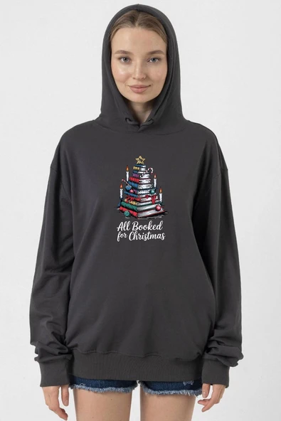 All Booked For Christmas Füme Kadın 2ip Kapşonlu ürün görseli 1