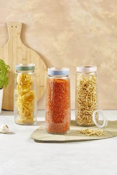 Selka Home - 1500 ML Rigel 3'lü Kavanoz ürün görseli 1