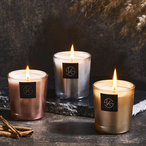 Selka Home - Miracle Cam Metalic Candle Mum ürün görseli 1