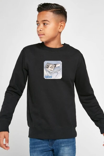 Babymonster Forever Siyah Çocuk 2ip Sweatshirt ürün görseli 1