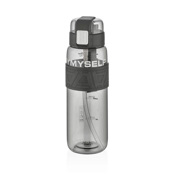 Shotay Myself Su Matarası Tritan Siyah 1000Ml ürün görseli 1