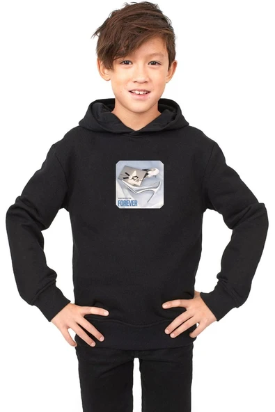 Babymonster Forever Siyah Çocuk 3ip Kapşonlu ürün görseli 1