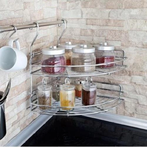 Çağdaş İkili Askılı Köşe Sepeti 32 cm ürün görseli 1