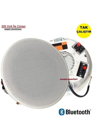 Alçıpan Tavan Hoparlör Bluetooth Özellikli (220 Volt Bağla Çalıştır) ürün görseli 1