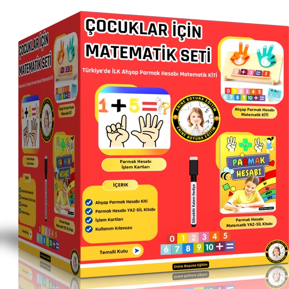 Çocuklar İçin Matematik Seti (3-9 Yaş İçindir) ürün görseli 1